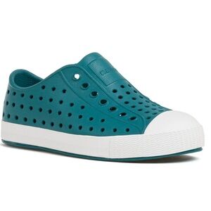 Native Jefferson slip on shoes sneakers toddler size 7 teal green blue